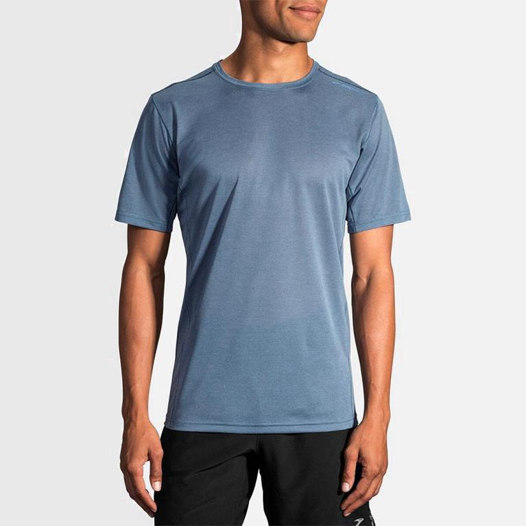 Brooks Ghost - Camisetas Manga Corta Hombre - Azules (LARC-79038)